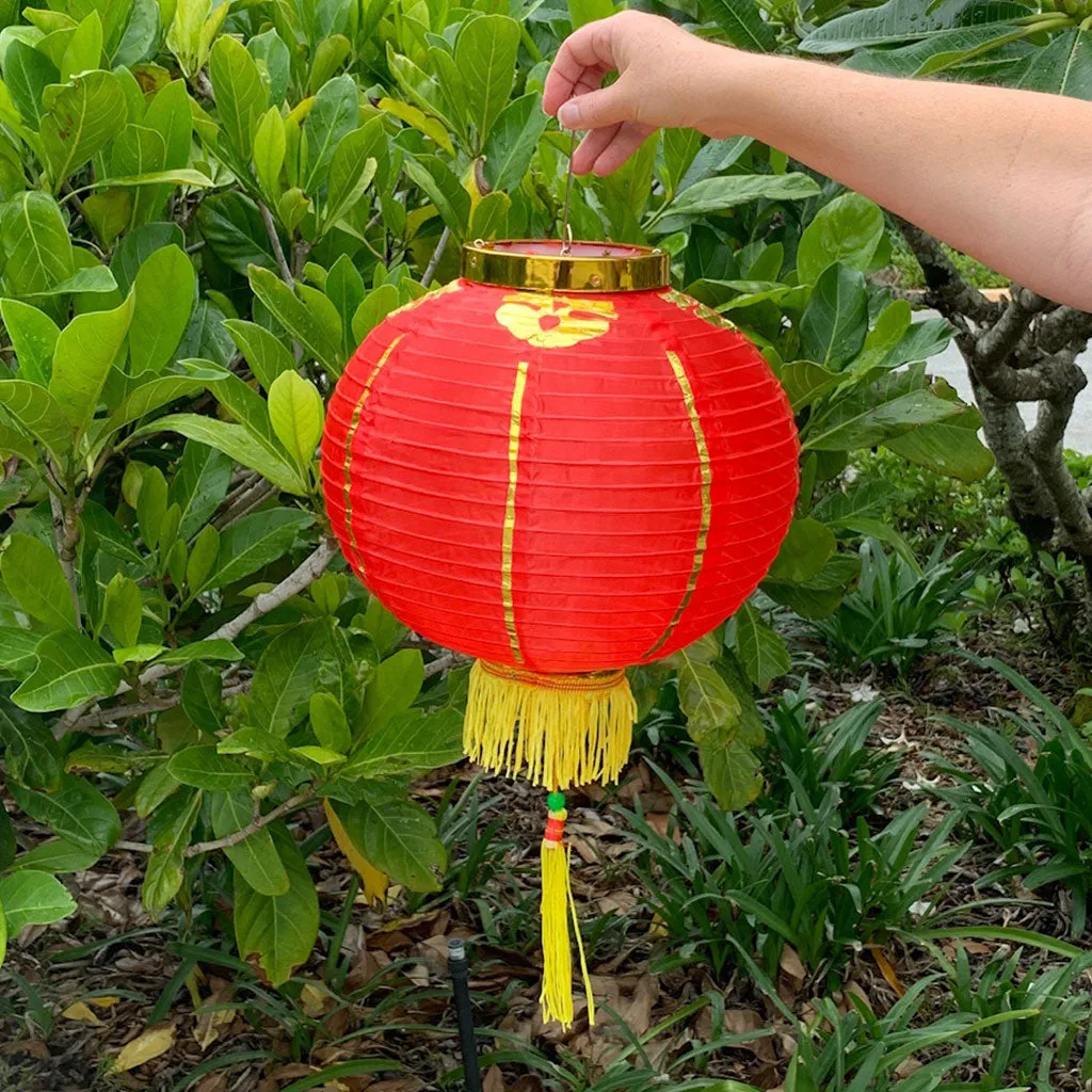 Medium Chinese Lanterns (30cm) - pack 2 nylon lanterns