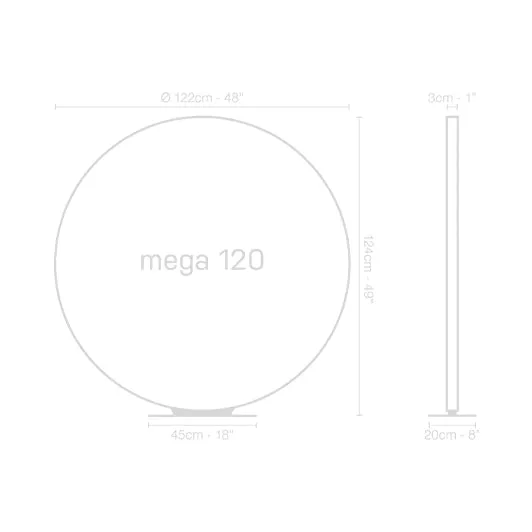 Mega 120 - Table and Floor Light