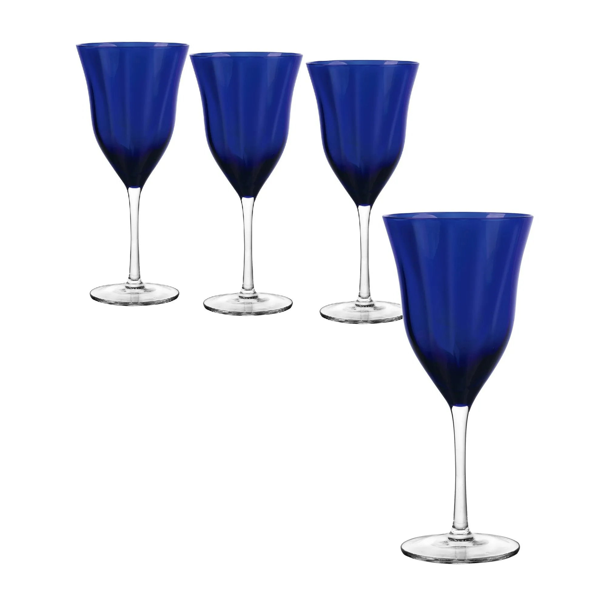 Meridian Cobalt Goblet, Set of 4