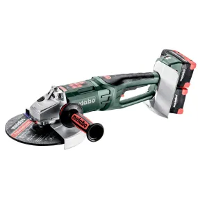 Metabo WPB 36-18 LTX BL 24-230 8.0 9" Angle Grinder w/ Charger & 4 Battery Packs - 613104520