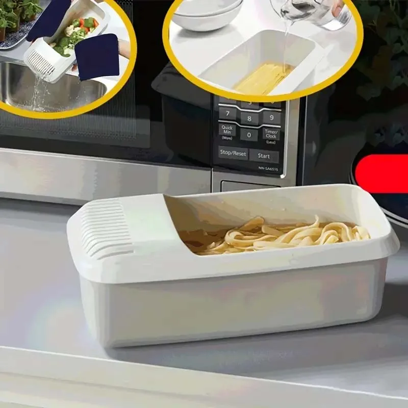 Microwave Pasta Cooker with Strainer