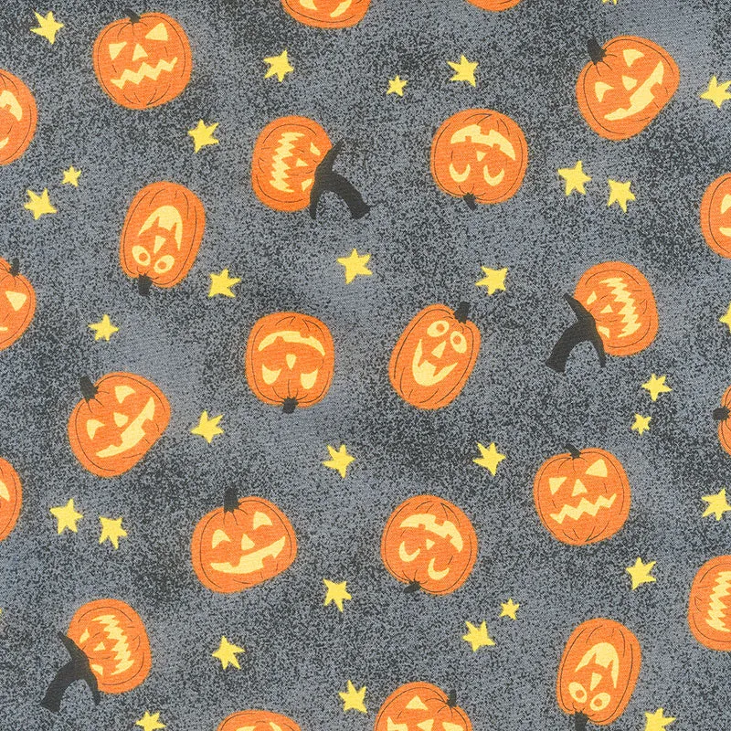 Midnight Haunt - Jack-O-Lantern Granite Yardage