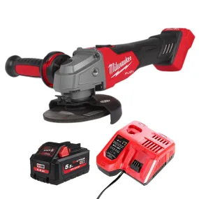 Milwaukee M18FSAG115X-0 18V 115mm Fuel Brushless Angle Grinder with 1 x 5.5Ah Battery & Charger