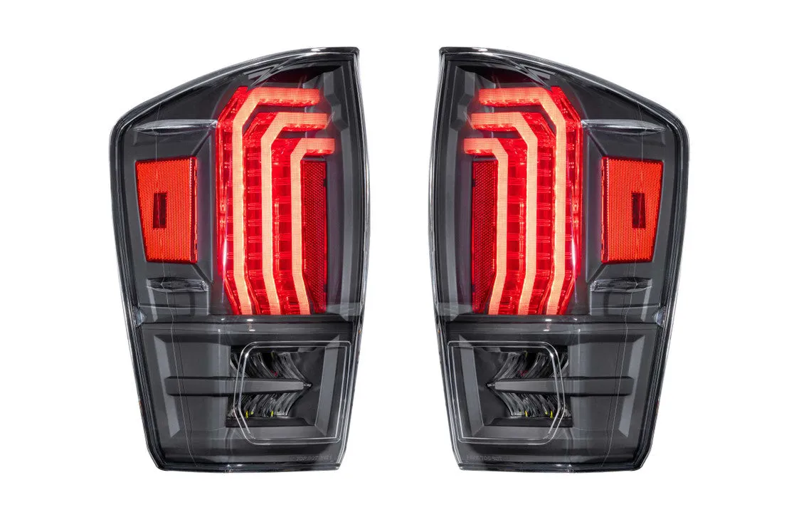 Morimoto Tail Lights Toyota Tacoma (2016-2022) XB LED - Black - Clear or Red DRL