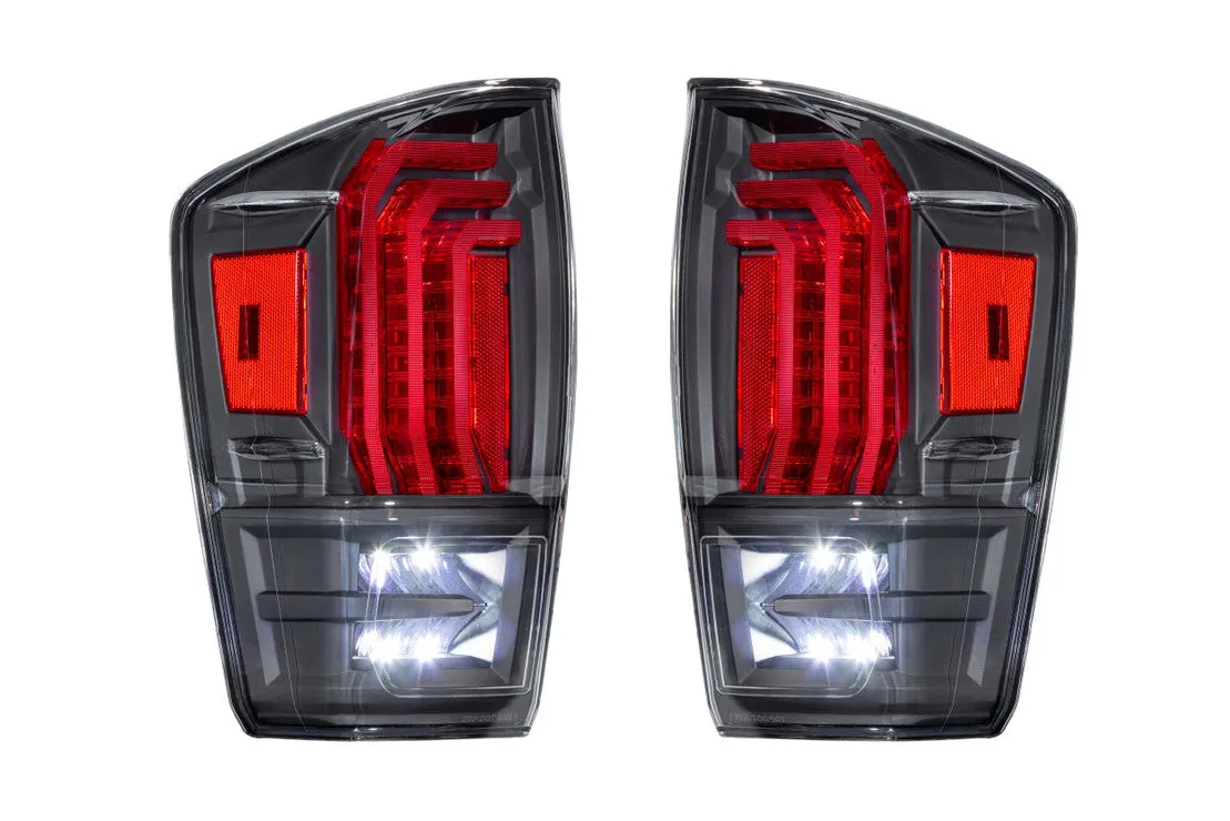 Morimoto Tail Lights Toyota Tacoma (2016-2022) XB LED - Black - Clear or Red DRL