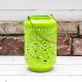 Moroccan Cut-Out Lantern Citron