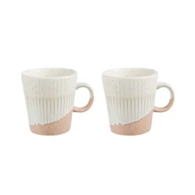 Mug Set of 4 Fossil Chalk