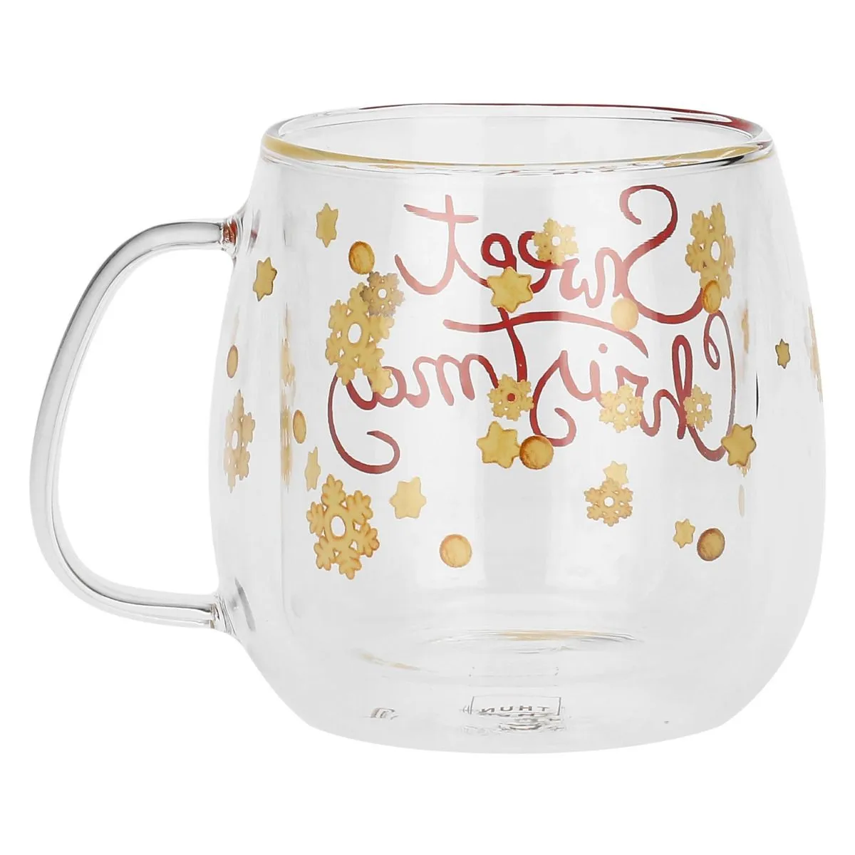 Mug Thun in vetro doppio strato Sweet Christmas | Rohome