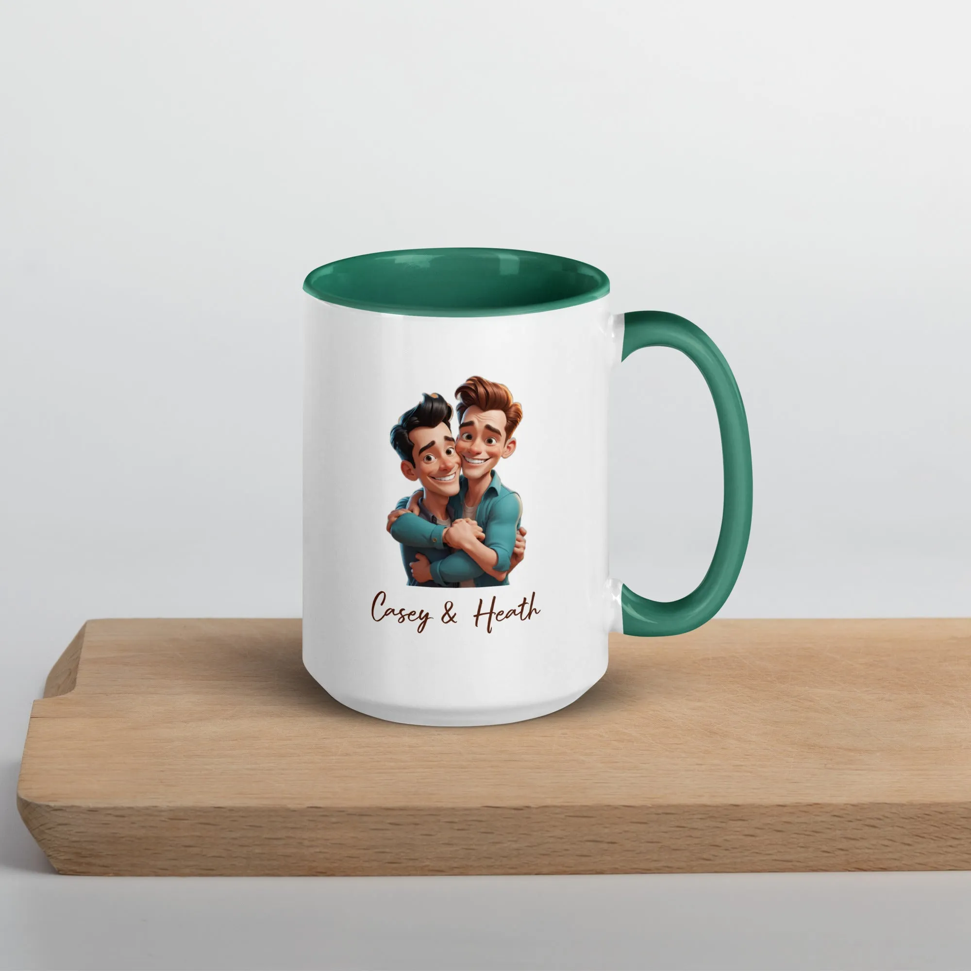 Mug with Color Inside: Casey & Heath