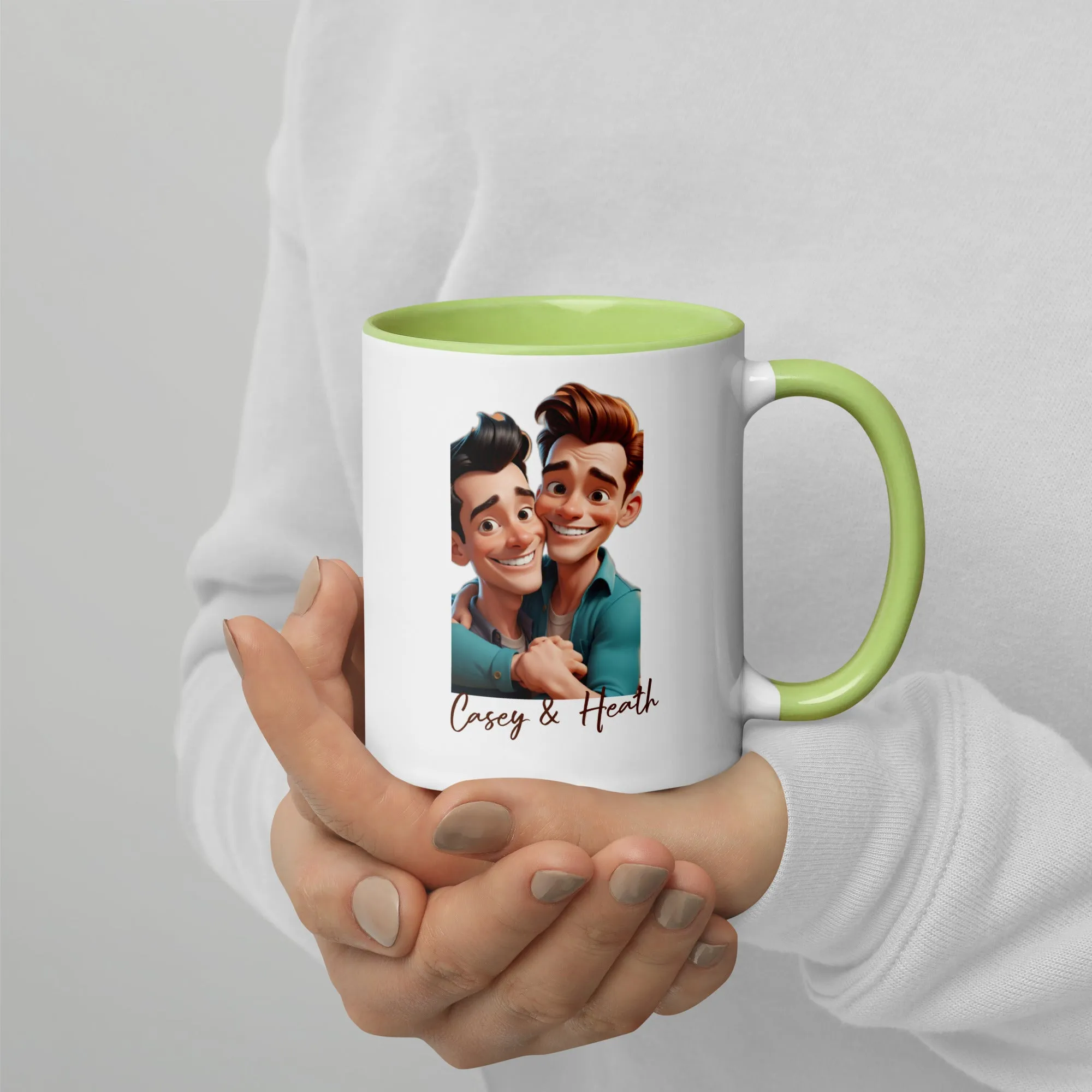 Mug with Color Inside: Casey & Heath