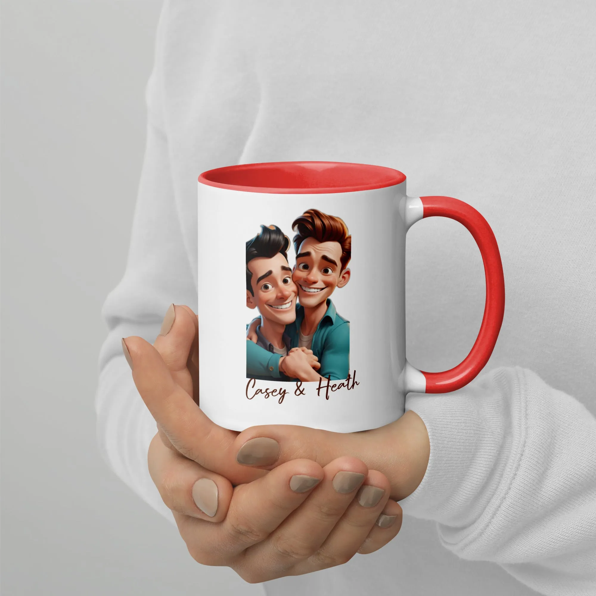 Mug with Color Inside: Casey & Heath