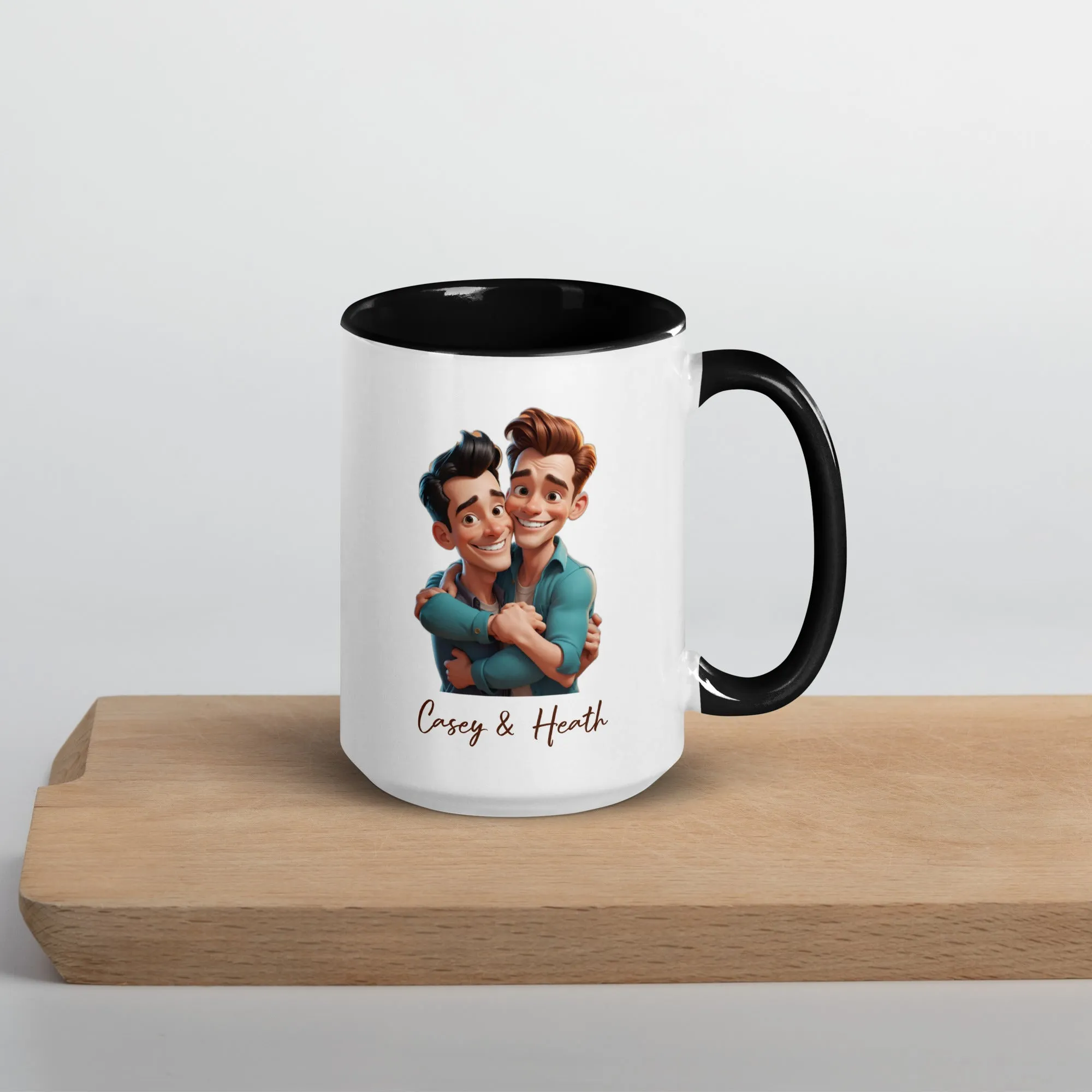 Mug with Color Inside: Casey & Heath