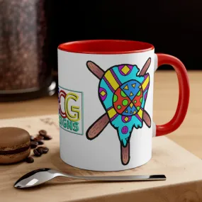 Multicolored Melted Popsicle Accent Coffee Mug, 11oz