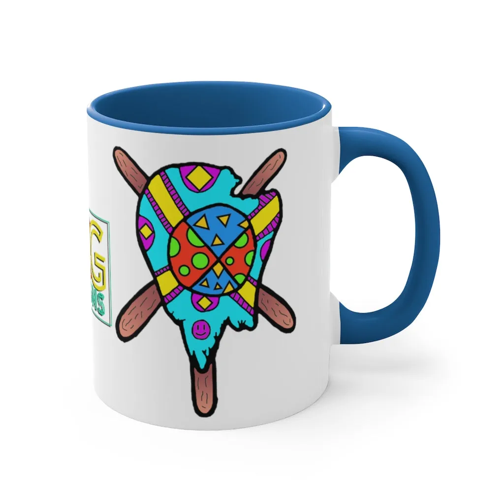 Multicolored Melted Popsicle Accent Coffee Mug, 11oz