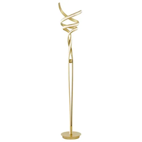 Munich LED Sandy Gold 63" Floor Lamp // Dimmable