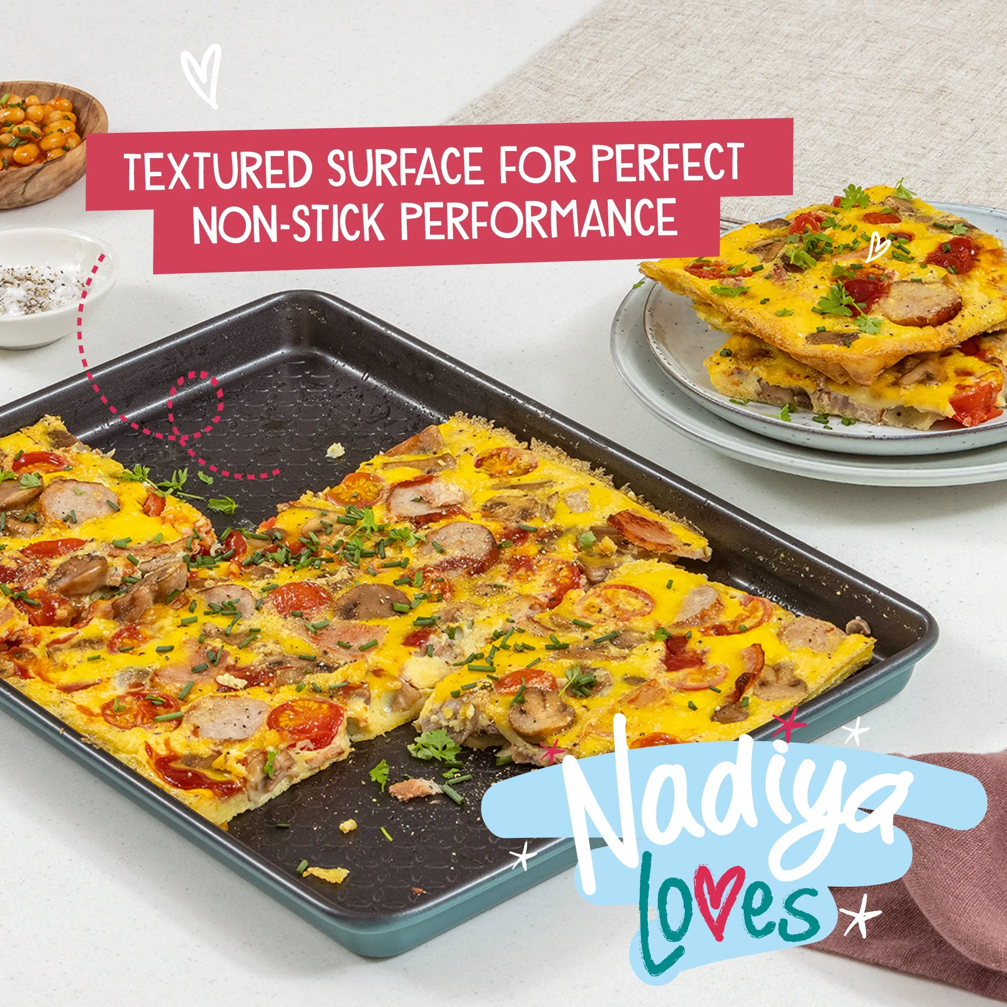 Nadiya Hussain Non-Stick Oven Tray & Roasting and Baking Tin