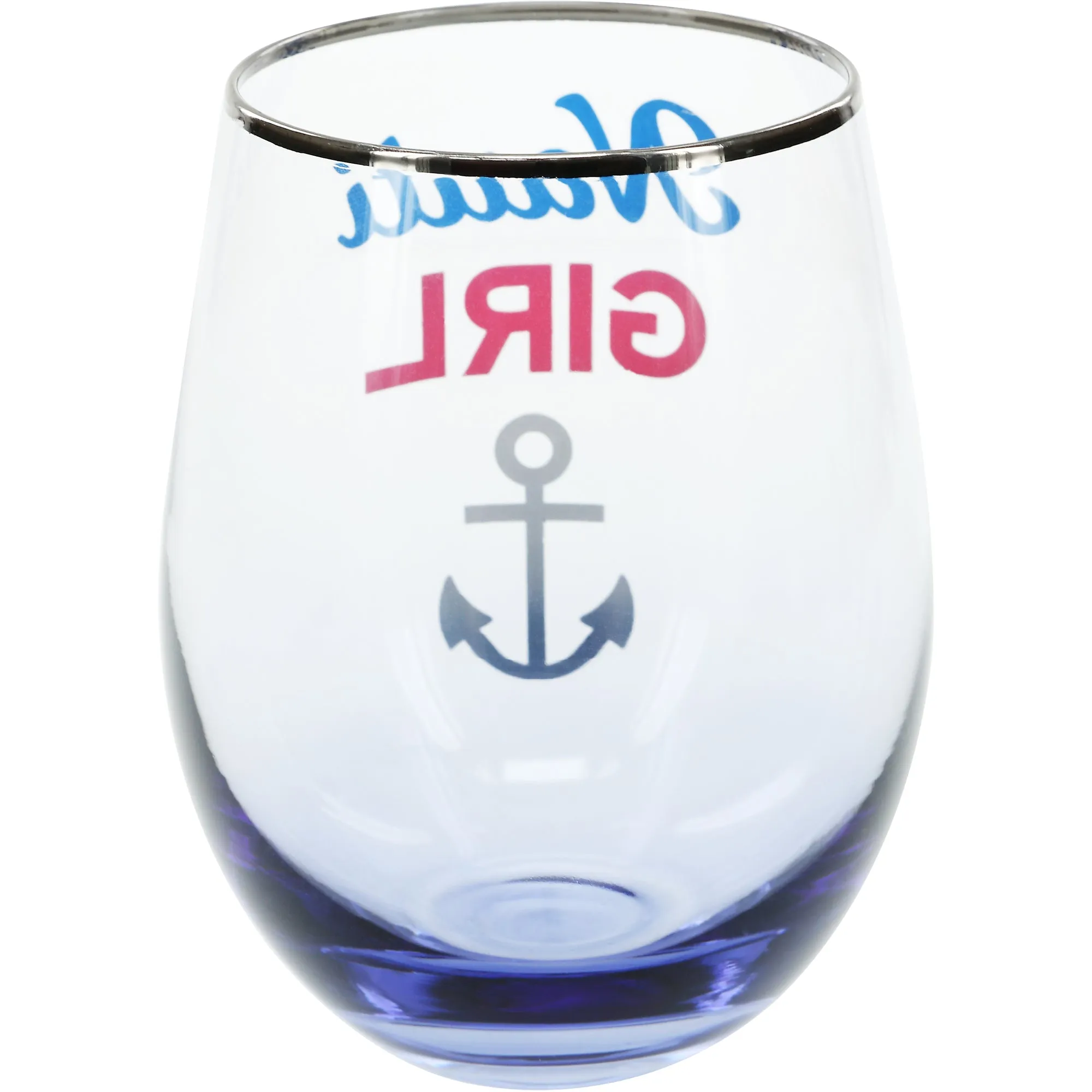 Nauti Girl 18 oz Stemless Wine Glass