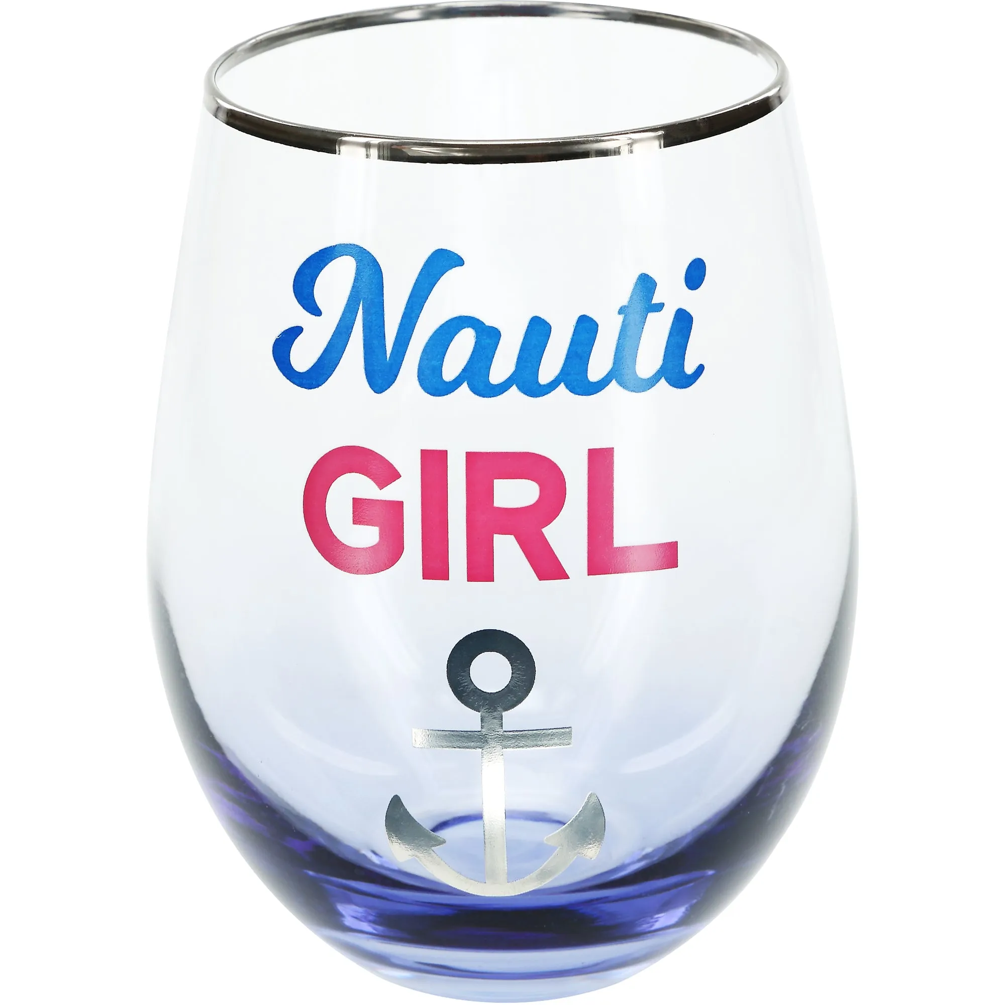 Nauti Girl 18 oz Stemless Wine Glass