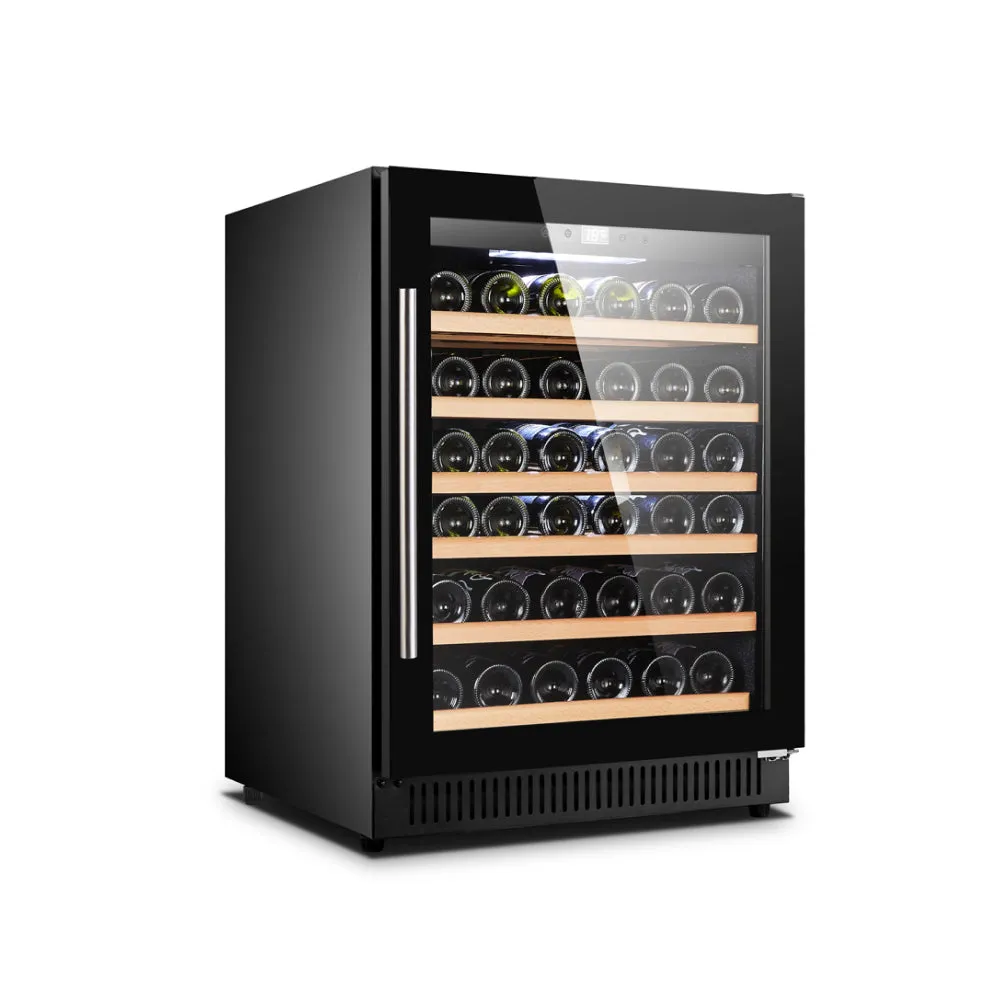 Nella 23" Single Zone Black Glass Wine Cooler, 51 Bottle - 48261