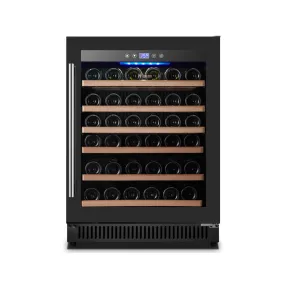 Nella 23" Single Zone Black Glass Wine Cooler, 51 Bottle - 48261