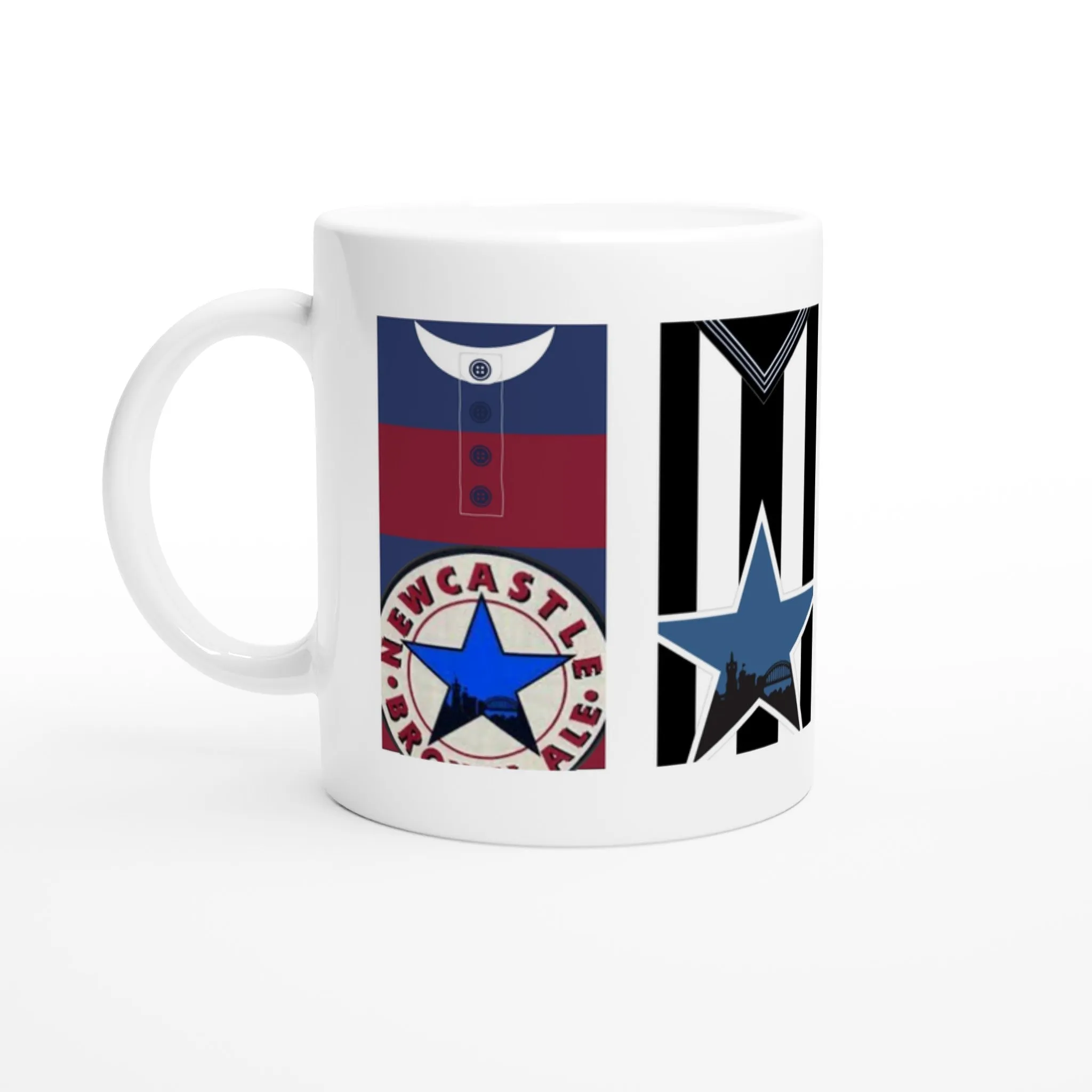 Newcastle 3 Retro Kits - White 11oz Ceramic Mug