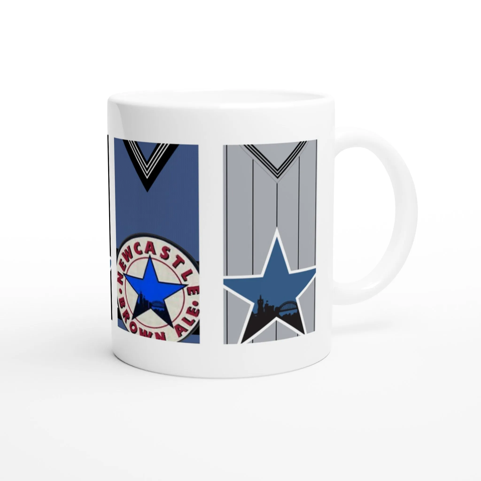 Newcastle 3 Retro Kits - White 11oz Ceramic Mug