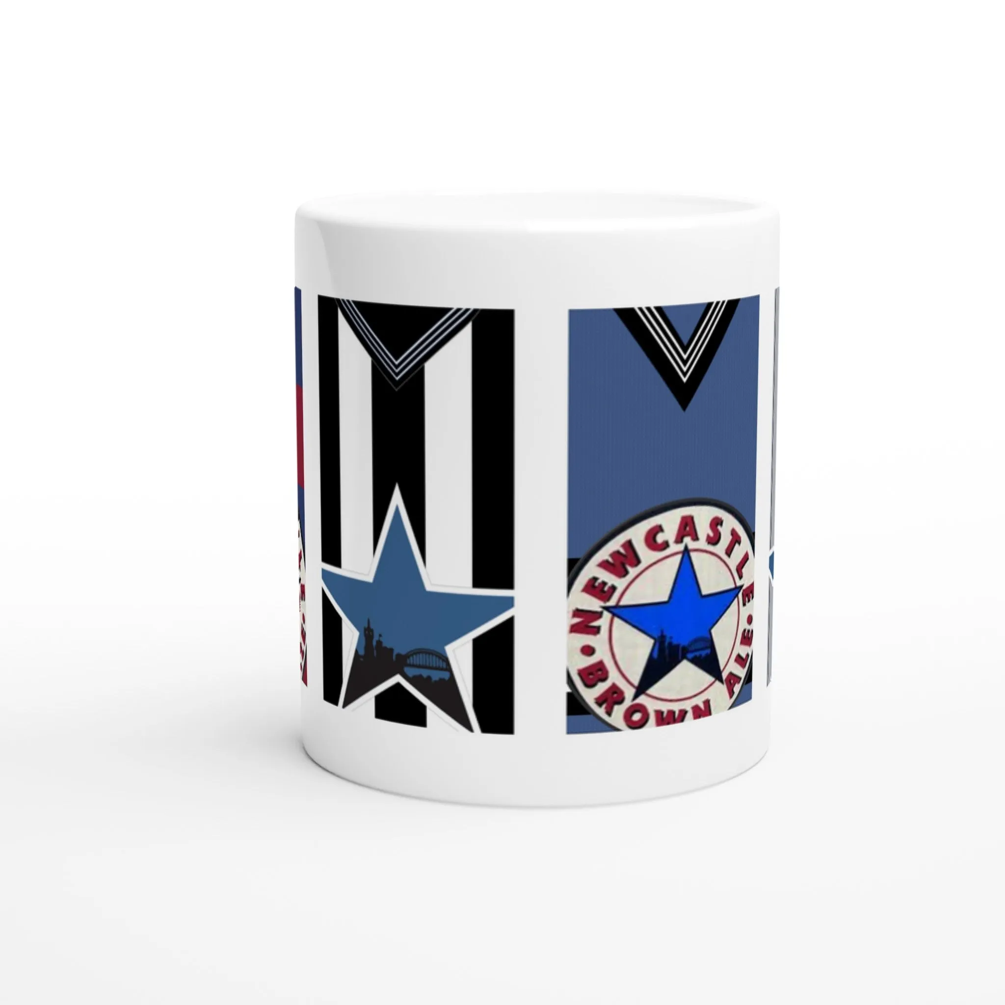 Newcastle 3 Retro Kits - White 11oz Ceramic Mug