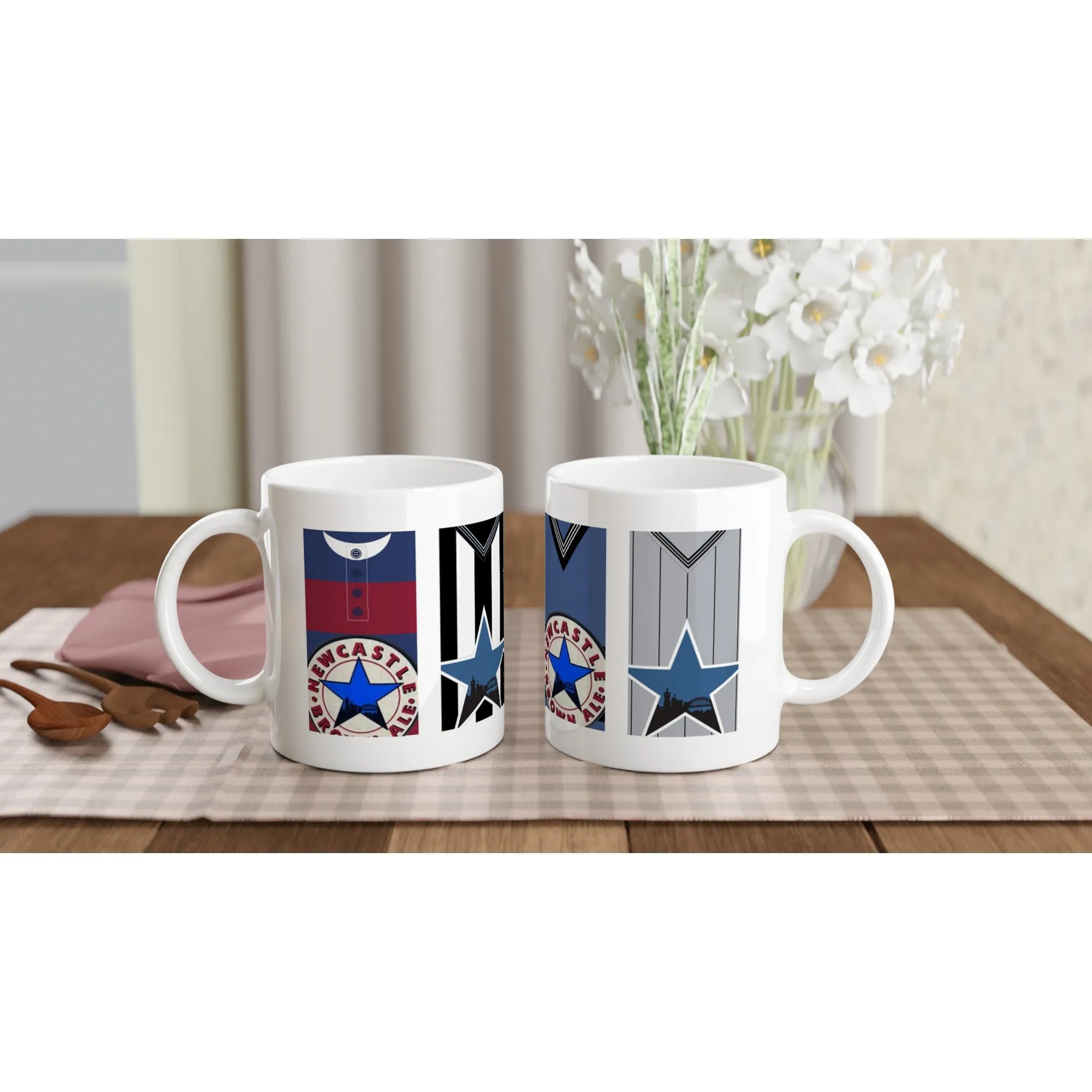 Newcastle 3 Retro Kits - White 11oz Ceramic Mug