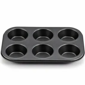 Non-stick 6 Cup Deep Muffin Tray