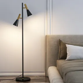 Nordic Minimalist Horn Shade Rotatable 2-Light Standing Floor Lamp