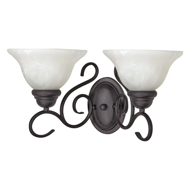 Nuvo 60-388 Castillo 2-lt 17" Vanity Light