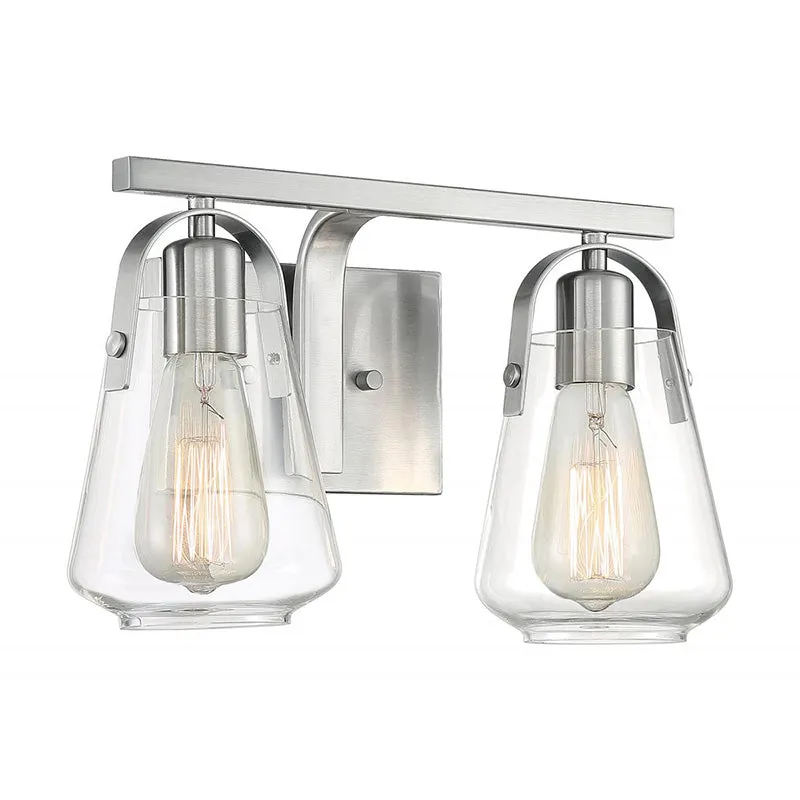 Nuvo Skybridge 2-lt 14" Vanity Light