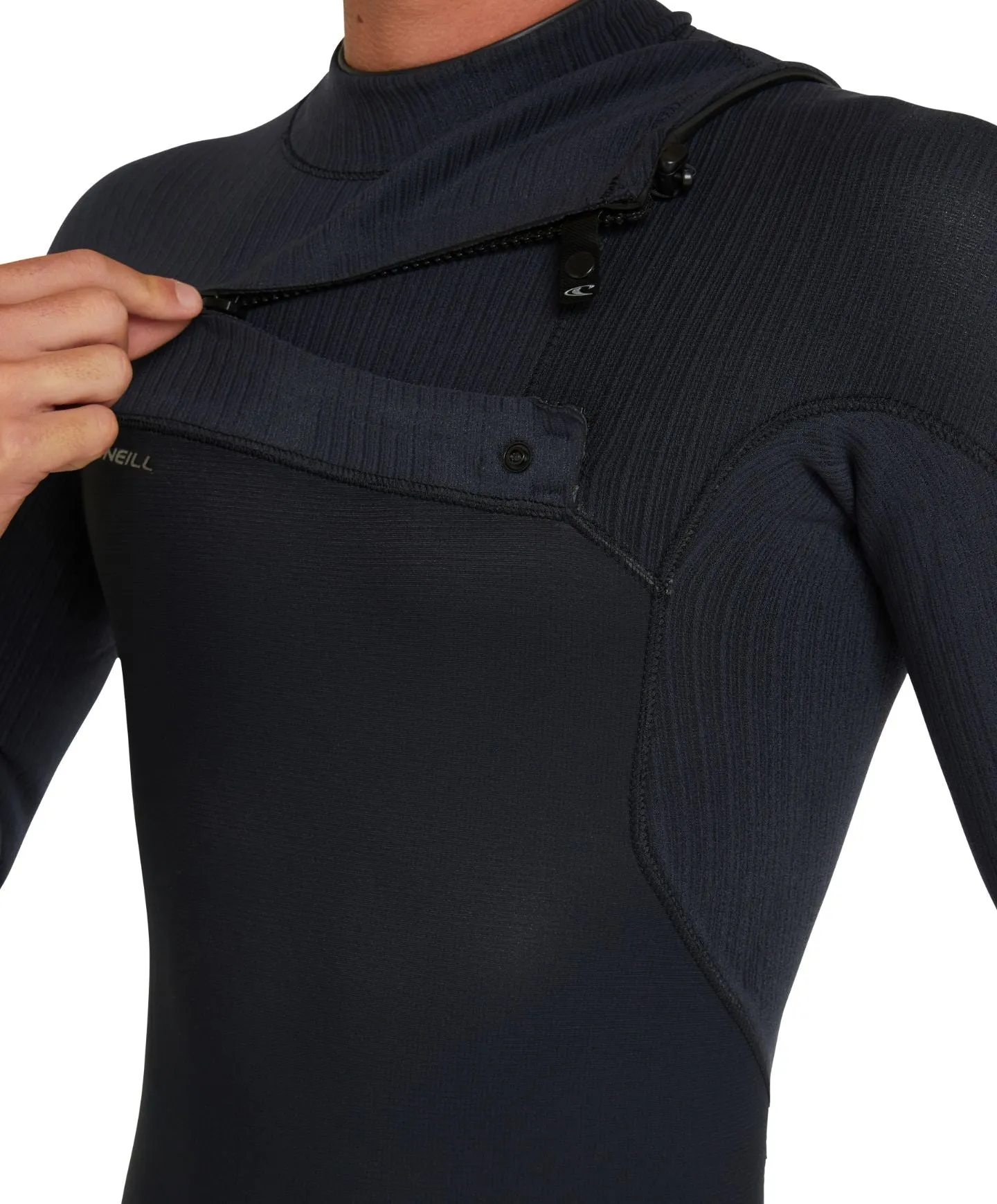 O'Neill HyperFreak 4/3  Steamer Chest Zip Wetsuit - Black