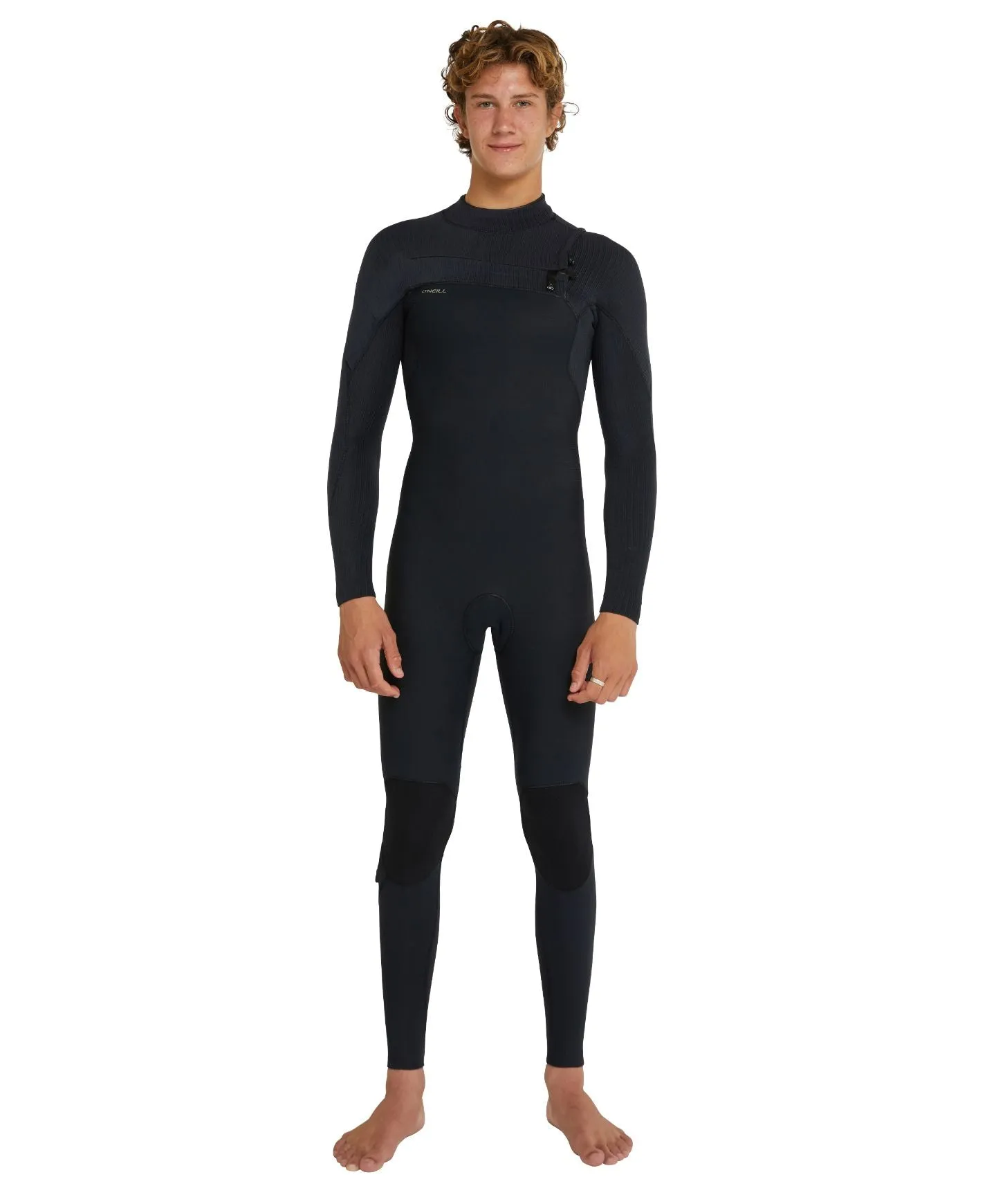 O'Neill HyperFreak 4/3  Steamer Chest Zip Wetsuit - Black