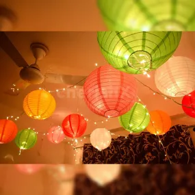 Paper Lanterns - Colorful Pack of 8 Pcs