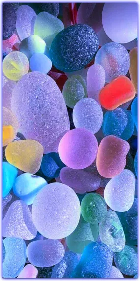 Pebble River Stones Floor Sticker for Bedroom, Hall, Drawing Room, Living Room, Multicolor Waterproof Size:- 60 cm X 30 cm