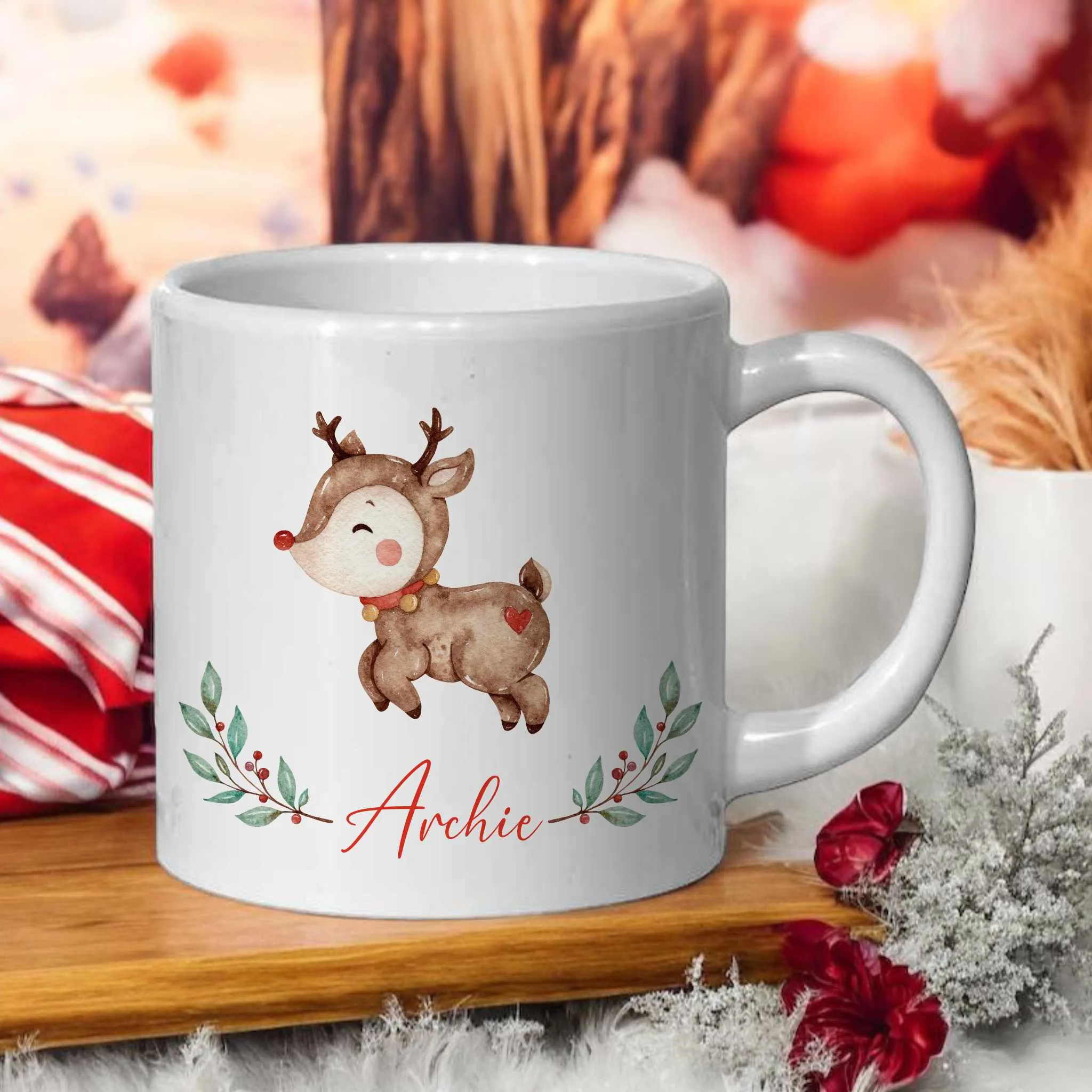 Personalised Children's Christmas Mug - 6oz Polymer Unbreakable Mug