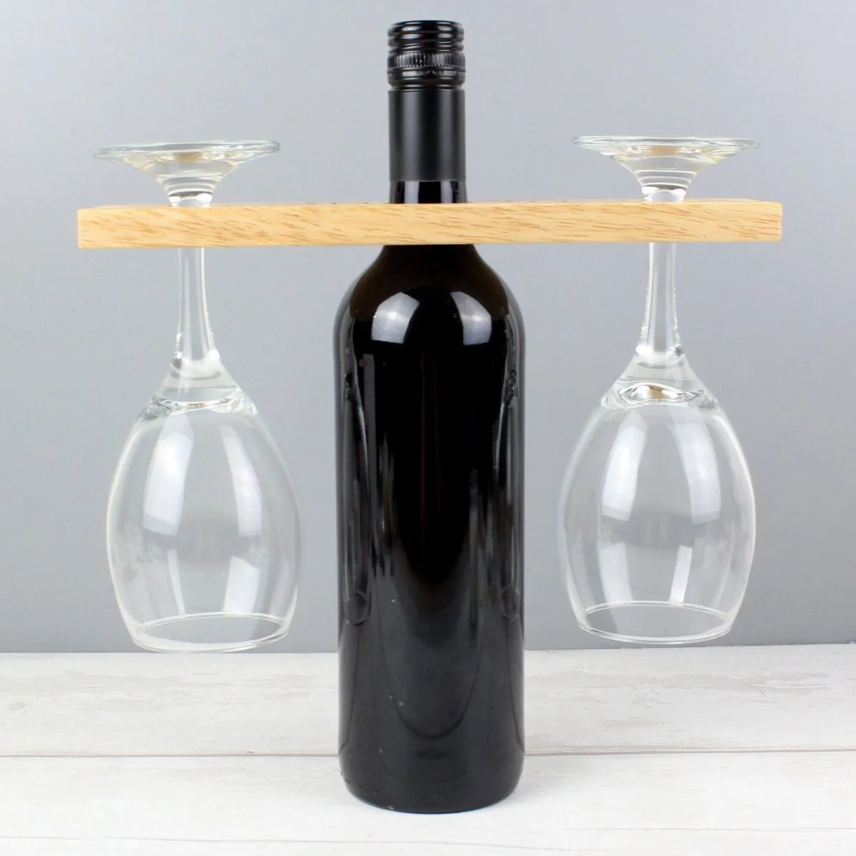 Personalised 'Improves With Wine' Wine Glass & Bottle Holder