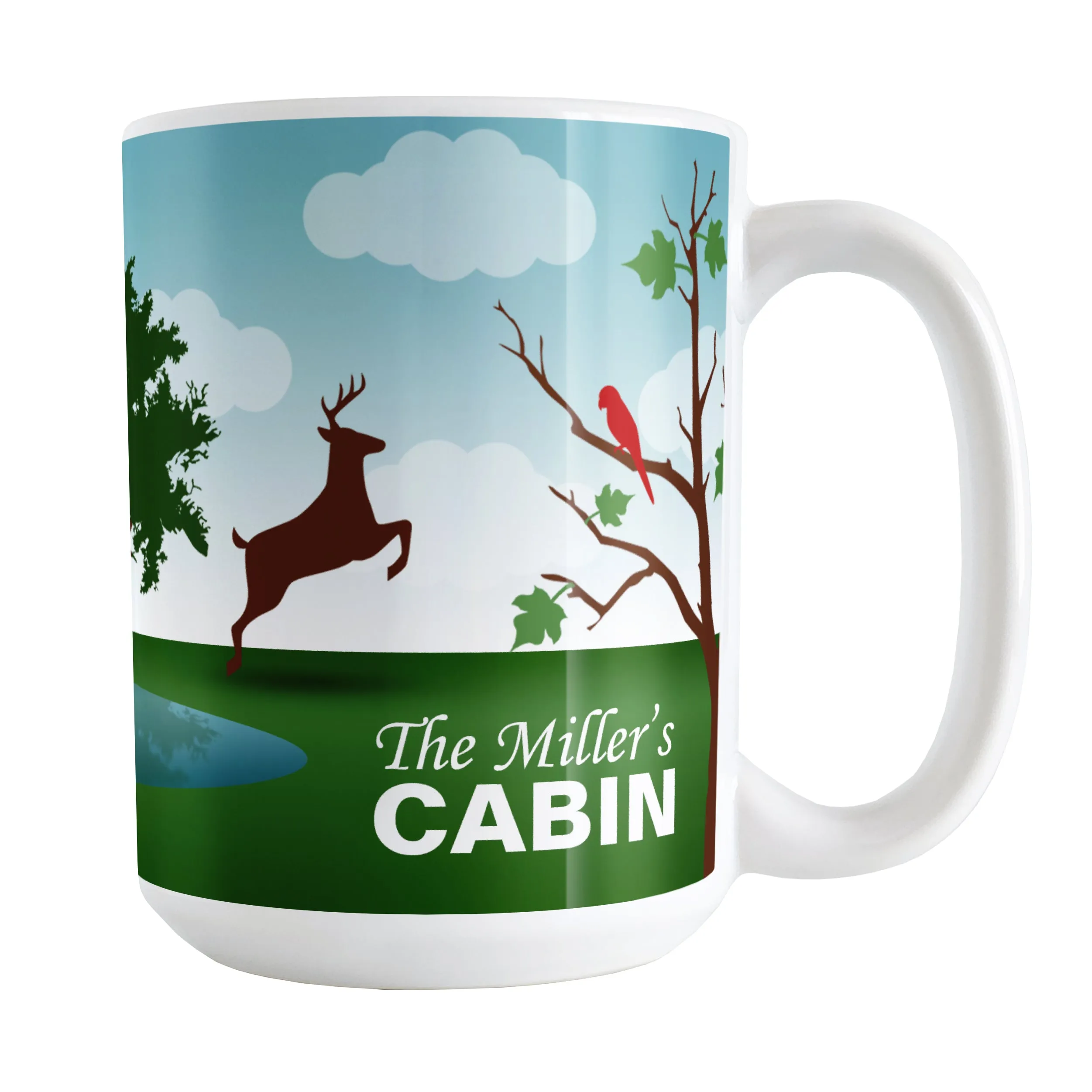 Personalized Out in the Country Cabin Mug