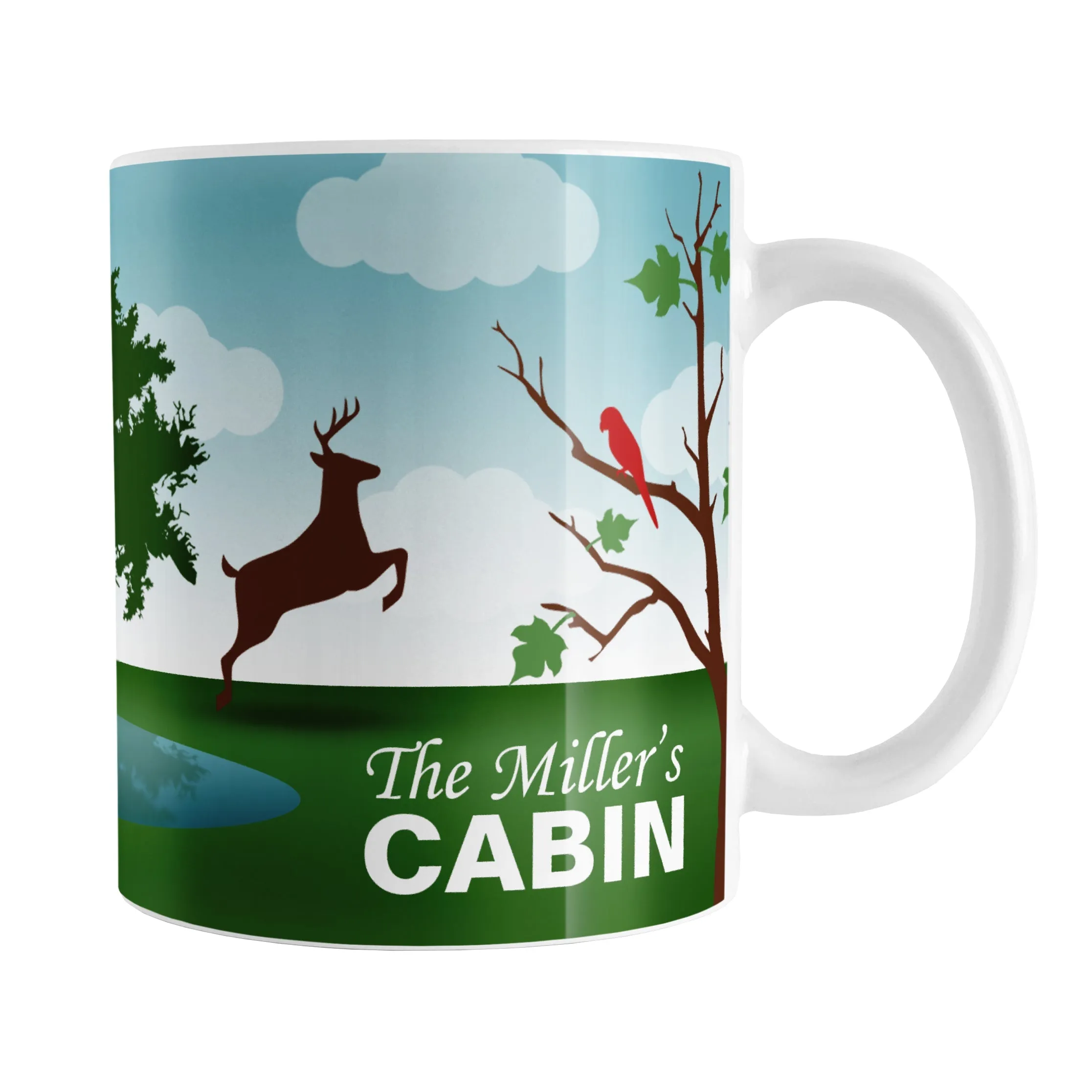 Personalized Out in the Country Cabin Mug