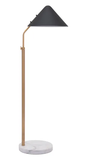 Pike Floor Lamp Black & White