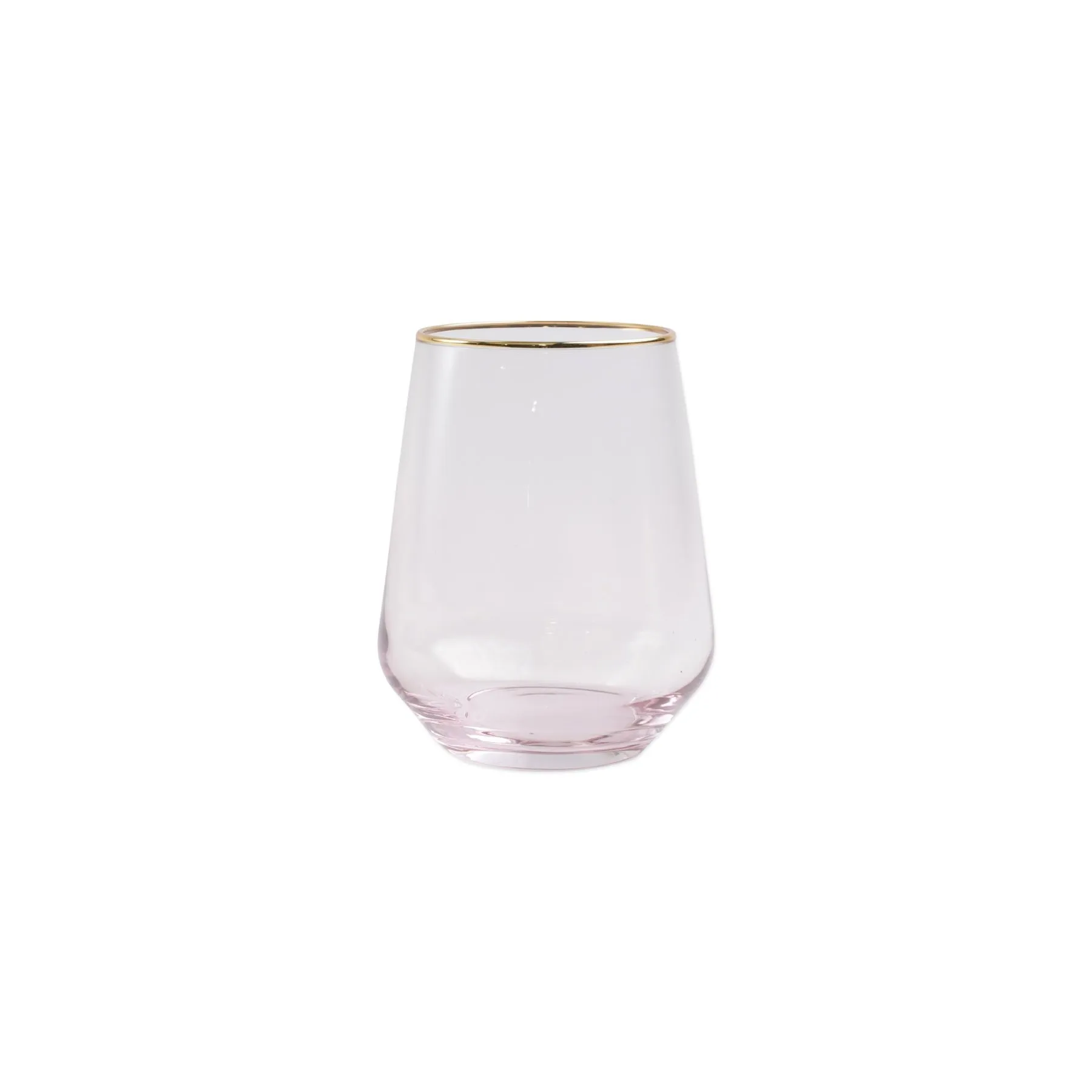 Pink Stemless Wine Glass