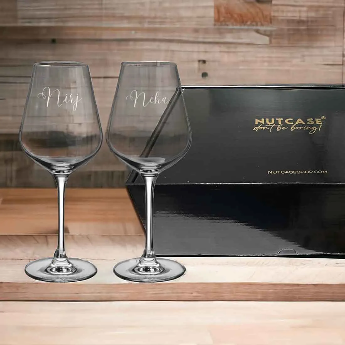 Premium Engraved Wine Glass - Custom Premium Wine Glasses Set