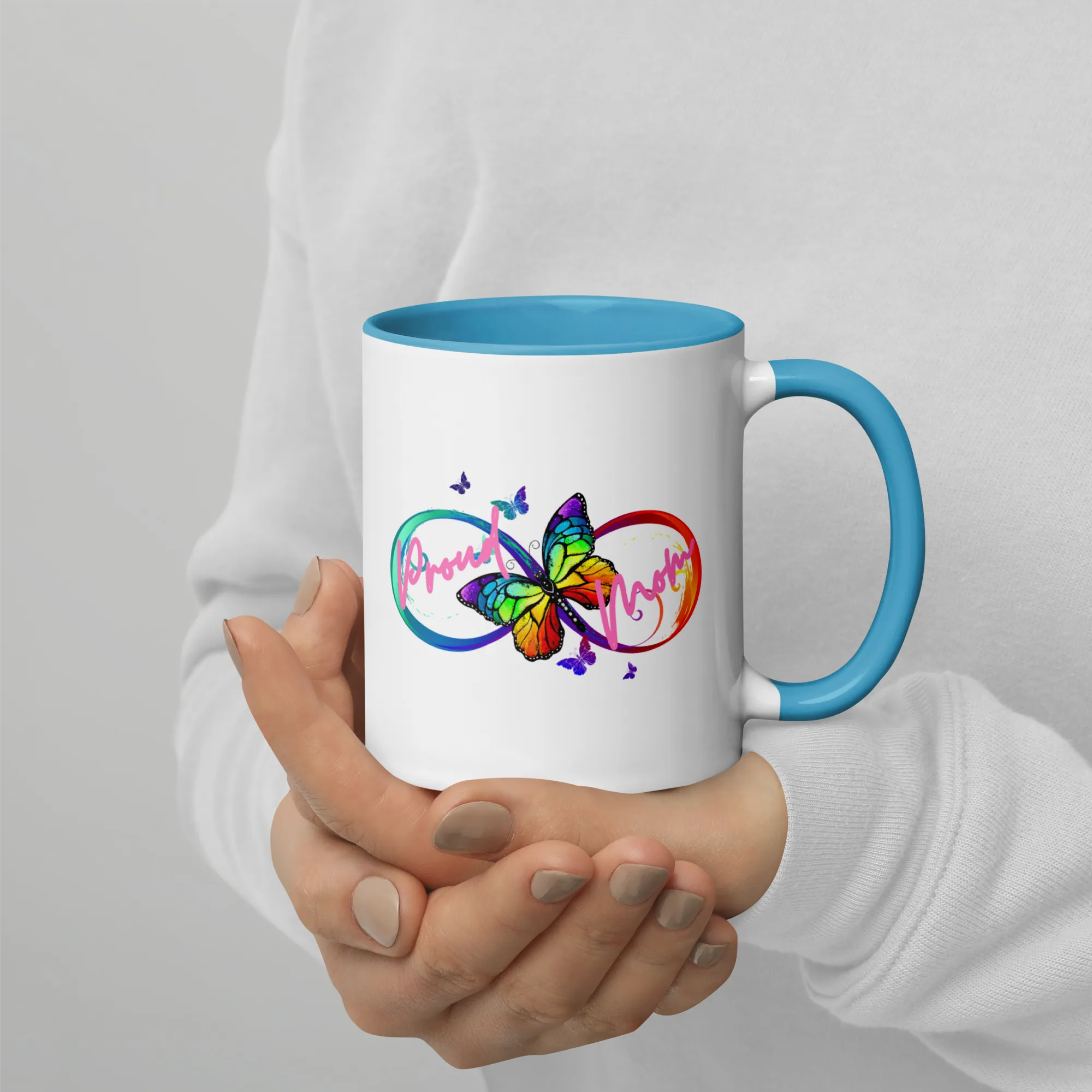 Proud Autism Mom Mug with Color Inside