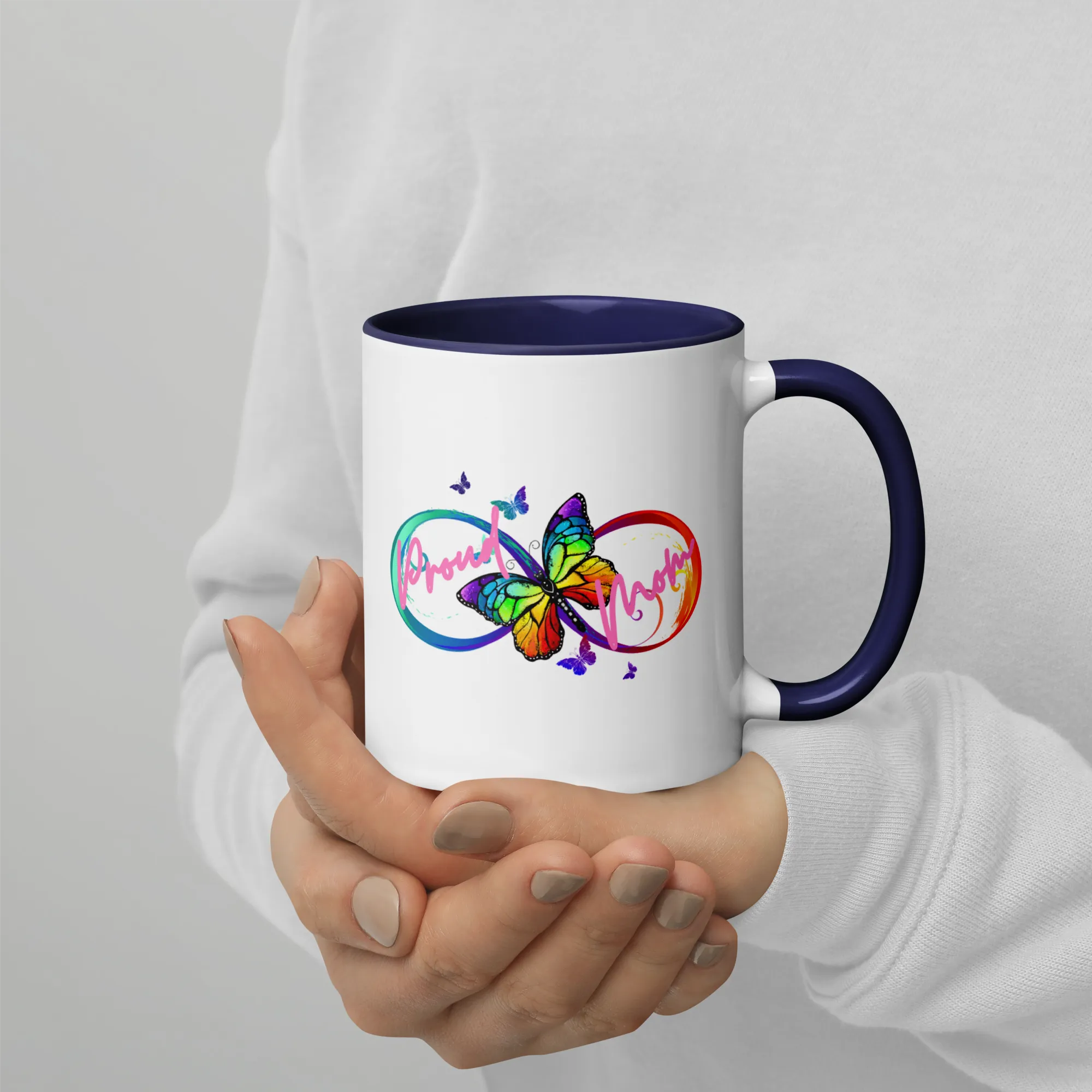 Proud Autism Mom Mug with Color Inside