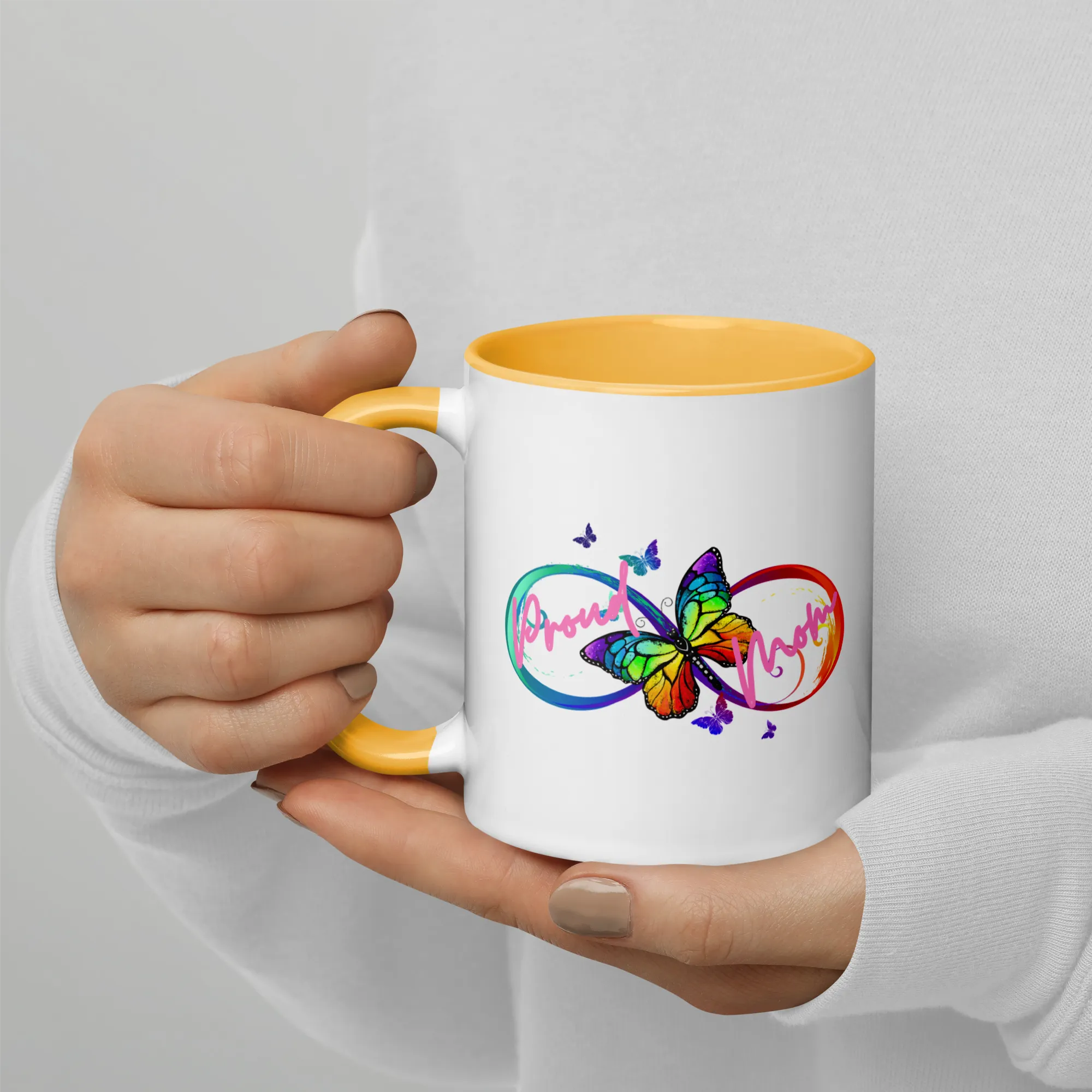 Proud Autism Mom Mug with Color Inside