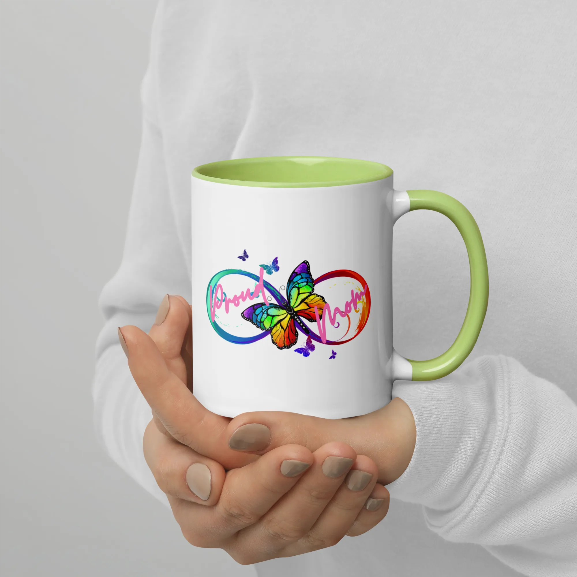 Proud Autism Mom Mug with Color Inside