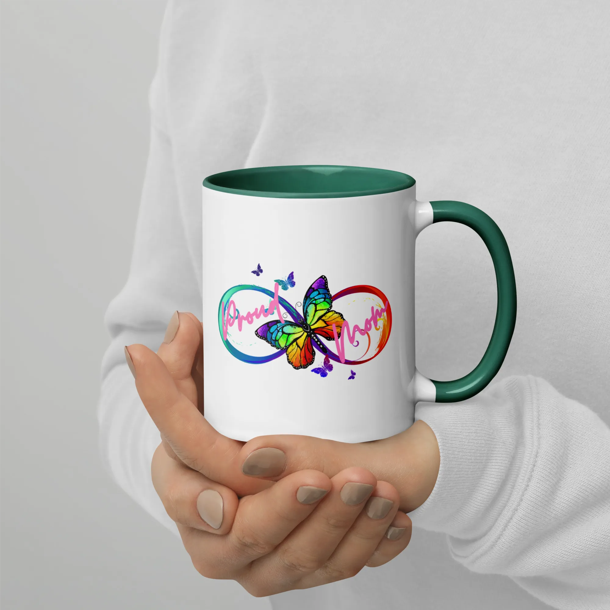 Proud Autism Mom Mug with Color Inside