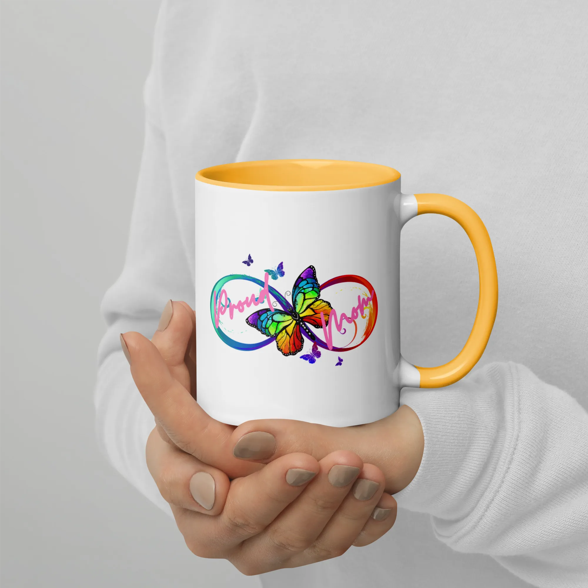 Proud Autism Mom Mug with Color Inside