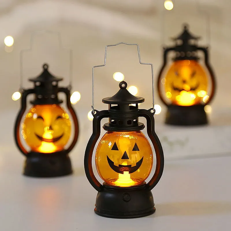 Pumpkin led candle lanterns for Halloween